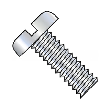 Usa Industrials 1/4"-20 x 1 1/2 in Slotted Pan Machine Screw, Zinc Plated Steel BULK-SCRW-8105